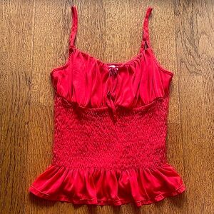 💋Smocked Mesh Tank Top